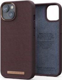 Njord by Elements Genuine leather case for iPhone 14 Dark Brown maciņš, apvalks mobilajam telefonam