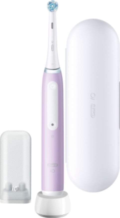 Braun Oral-B iO Series 4 Electric Toothbrush (purple, lavender) masāžas ierīce