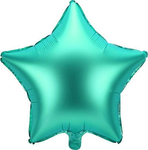 PartyDeco Balon foliowy Gwiazdka, 48cm, zielony one size PARX1376 (5900779132931)