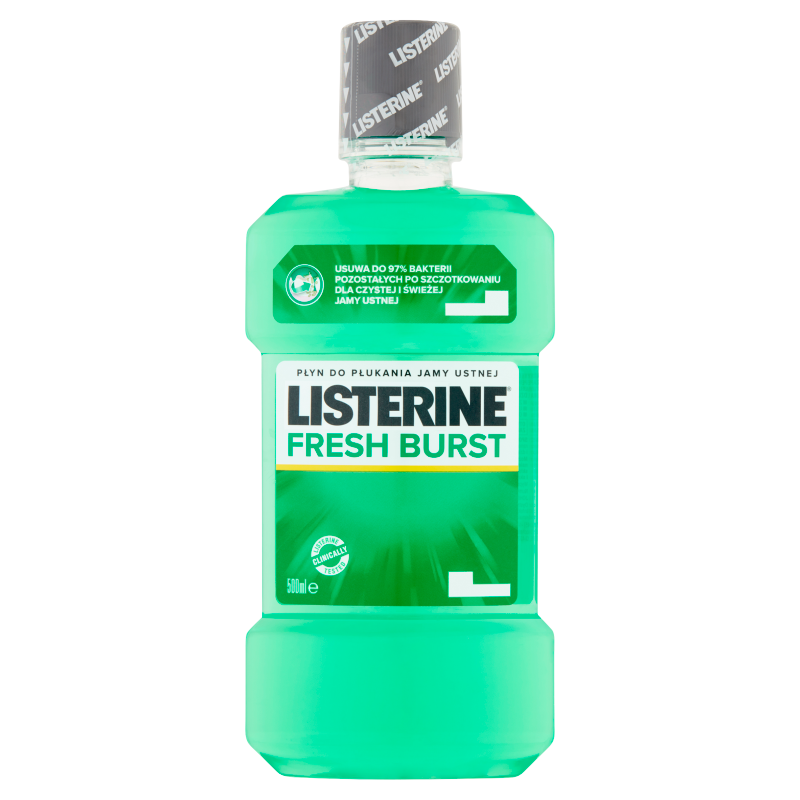 Mutes skalosanas lidzeklis Listerine Fresh Burst 500ml mutes higiēnai