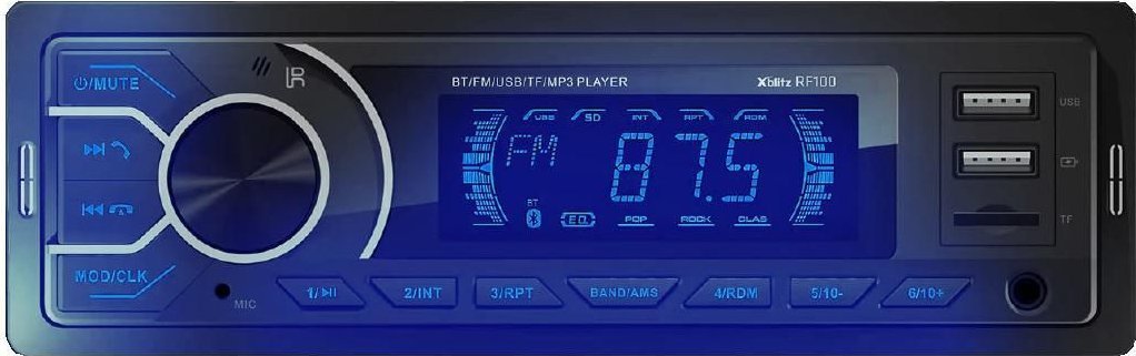 Radio samochodowe Xblitz Radio samochodowe XBLITZ RF100 RF100 (5902479673189) automagnetola