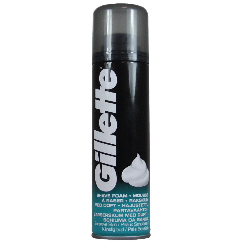 Skusanas putas Gillette Shaving Foam Sensitive 200ml kosmētika ķermenim