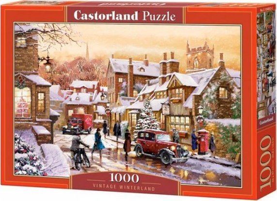 Castor Puzzle 1000 elementow Vintage Winterland 507197 (5904438104802) puzle, puzzle