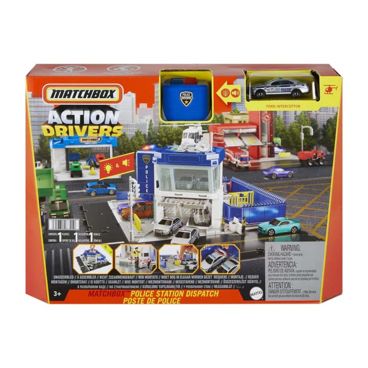 Playset Matchbox Action Drivers Police Station
