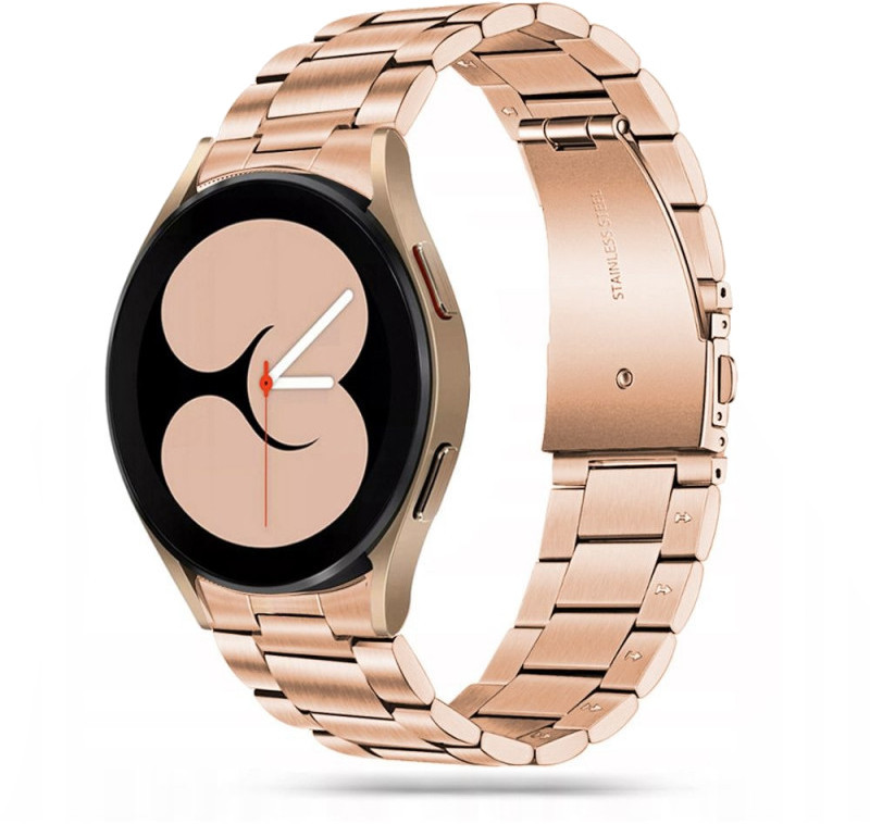 Tech-Protect watch strap Stainless Samsung Galaxy Watch4 40/42/44/46mm, blush gold 9589046917318 9589046917318 (9589046917318) Viedais pulkstenis, smartwatch