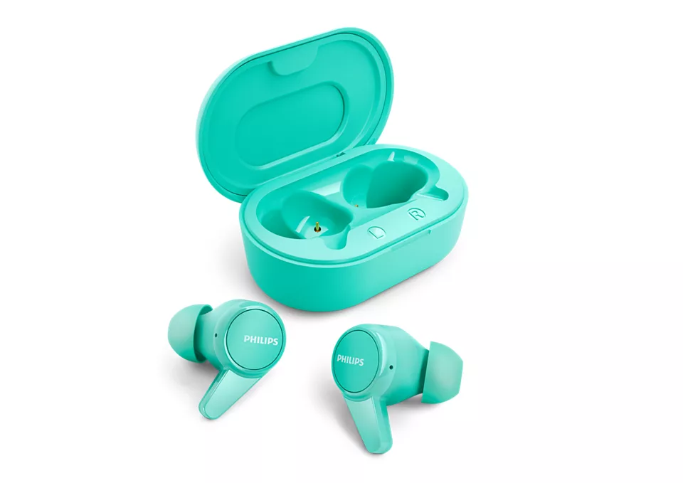 Philips True Wireless Headphones TAT1207BL/00, IPX4 splash/sweat resistant, Up to 18 hours play time, Blue austiņas