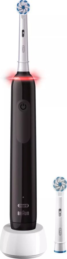 Braun Oral-B Pro 3 3000 Sensitive Clean, electric toothbrush (black/white) masāžas ierīce