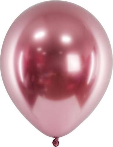 PartyDeco Balony Glossy 30 cm, rozowe zloto, 10 szt one size 513376 (5900779197855)