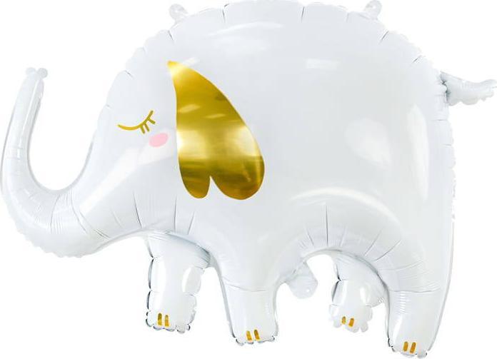 PartyDeco Balon foliowy Slon, 61x46cm, mix one size 511807 (5900779161108)