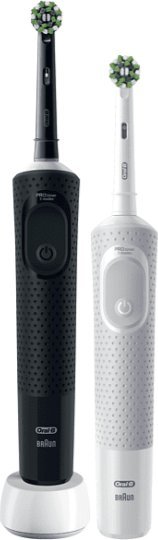 Braun Oral-B Vitality Pro D103 Duo, electric toothbrush (black/white, black/white, incl. 2nd handpiece) masāžas ierīce