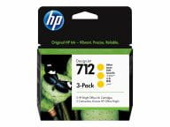 HP 712 3-Pack 29-ml Yellow DesignJet Ink kārtridžs