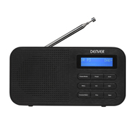 Denver DAB-42 black radio, radiopulksteņi