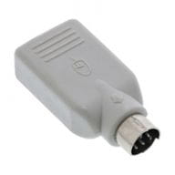 InLine 33103 PS/2 USB A Beige Kabelschnittstellen-/adapter (33103) adapteris