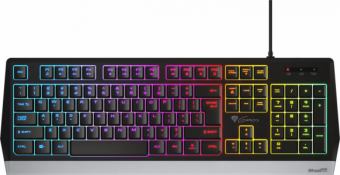 Genesis Rhod 300 RGB Gaming keyboard, RGB LED light, US, Black, Wired klaviatūra