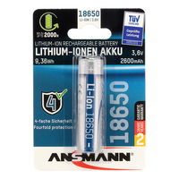 Ansmann Li-Ion 18650 2600mAh 3,6V Battery 9,36Wh 1307-0000 Baterija