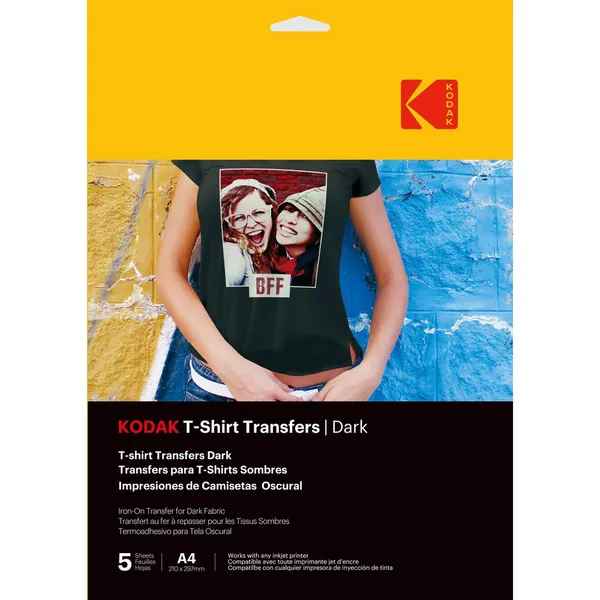 Kodak T-Shirt Transfers Dark 5pcs (3510553) 850033510553 foto papīrs