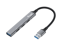 Equip USB-Hub 4-Port 3.0  ->1x3.0,3x2.0   o.Netzteil grau USB centrmezgli