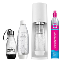 SodaStream Terra white Promo Pack with 3 Flasks