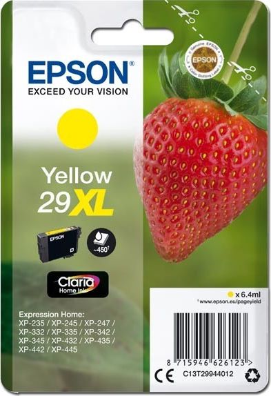 Epson T2994 "Erdbeere" Tinte Single Pack yellow XL kārtridžs