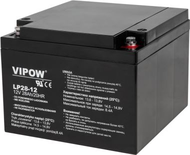 Vipow Akumulator zelowy 12 V / 28 Ah BAT0230 (5901436781912) UPS aksesuāri