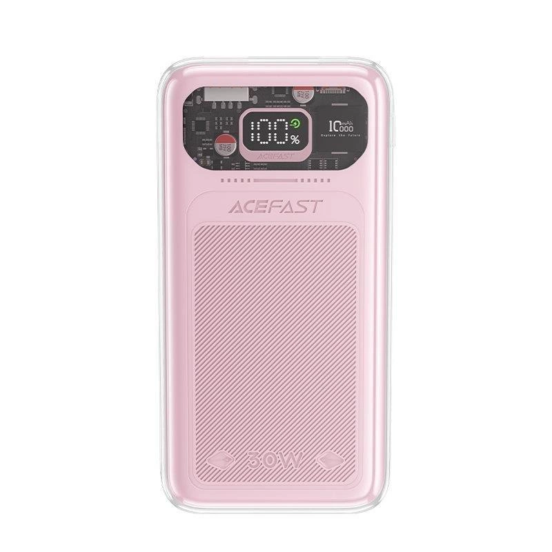 Acefast powerbank 10000mAh Sparkling Series fast charging 30W pink (M1) M1-10000-cherry (6974316282006) Powerbank, mobilā uzlādes iekārta