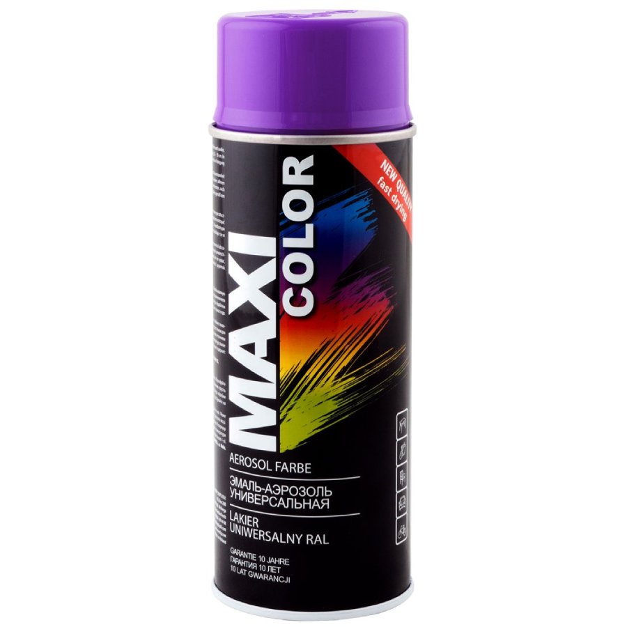 Aerosolkrasa Maxi Color RAL4005 400ml zili lilla spidiga auto kopšanai