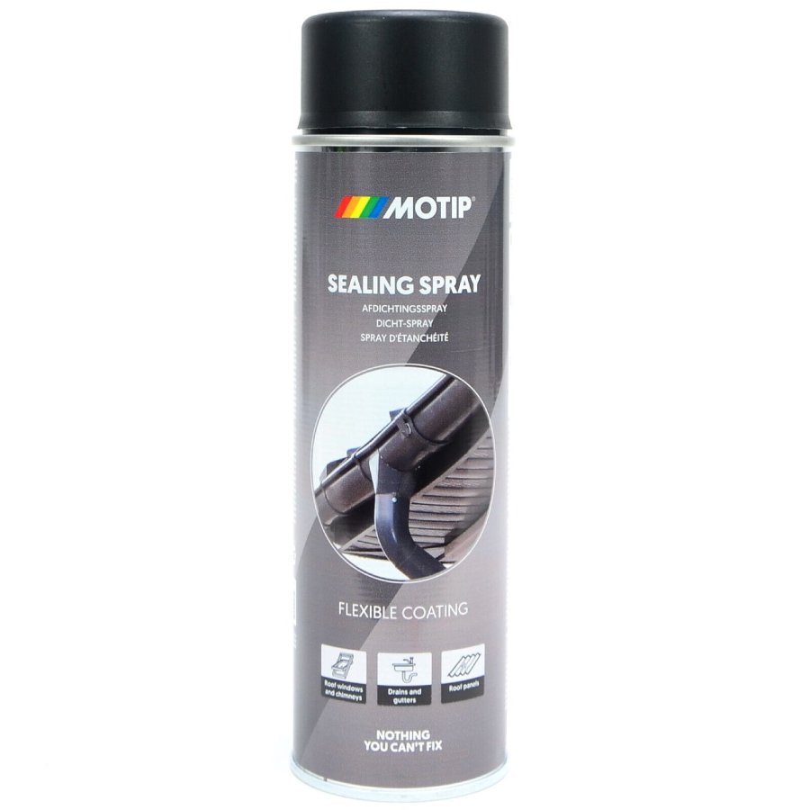 Aerosolkrasa Sealing 400 ml melns auto kopšanai