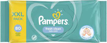 Salvetes mitras Pampers Fresh Clean 80gb kosmētika ķermenim