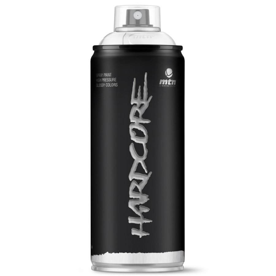 Aerosolkrasa Hardcore 400ml White auto kopšanai