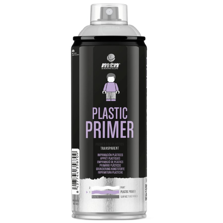 Aerosolkrasa-grunts 400ml PRO plastmasai auto kopšanai