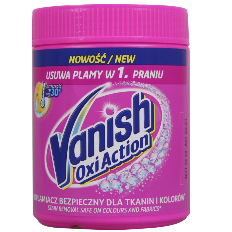 Lidzeklis traipu tirisanai Vanish Oxi Action Pink 470g Sadzīves ķīmija