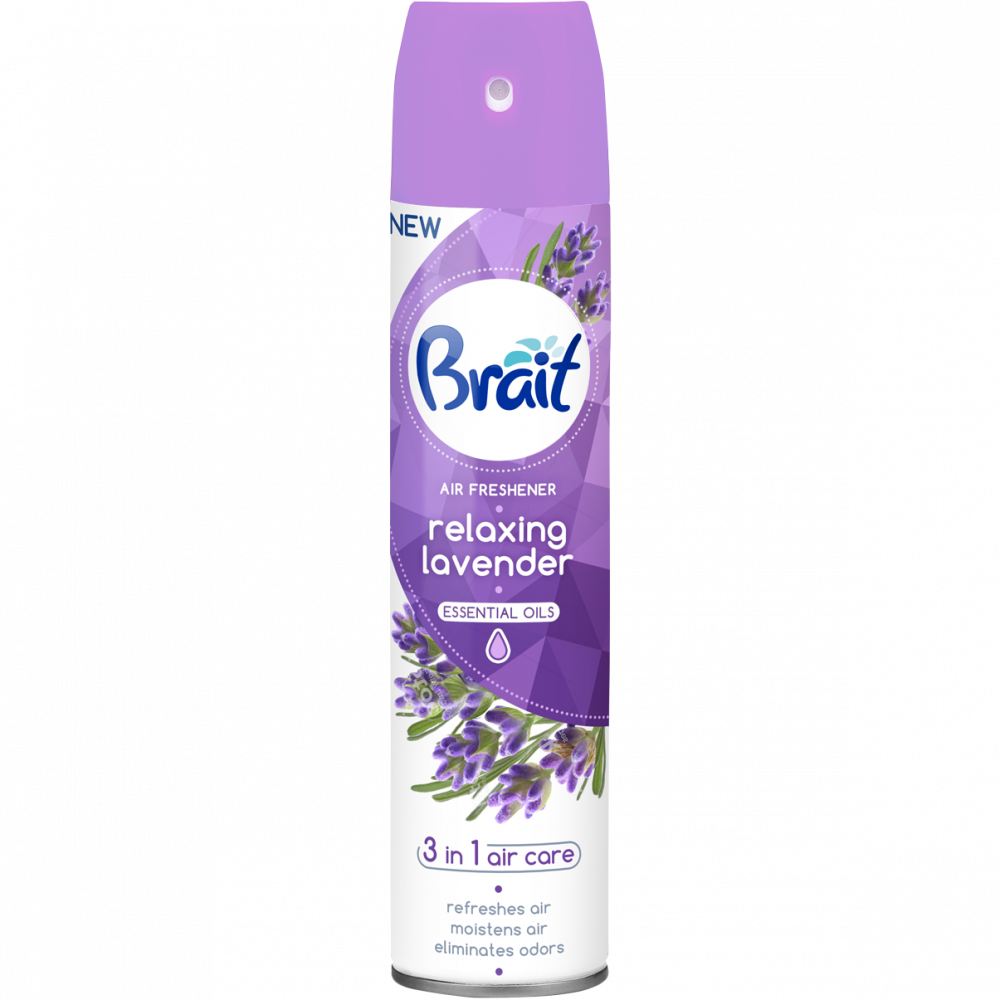 Gaisa atsvaidzinatajs 300ml Brait Relaxing Lavender Sadzīves ķīmija