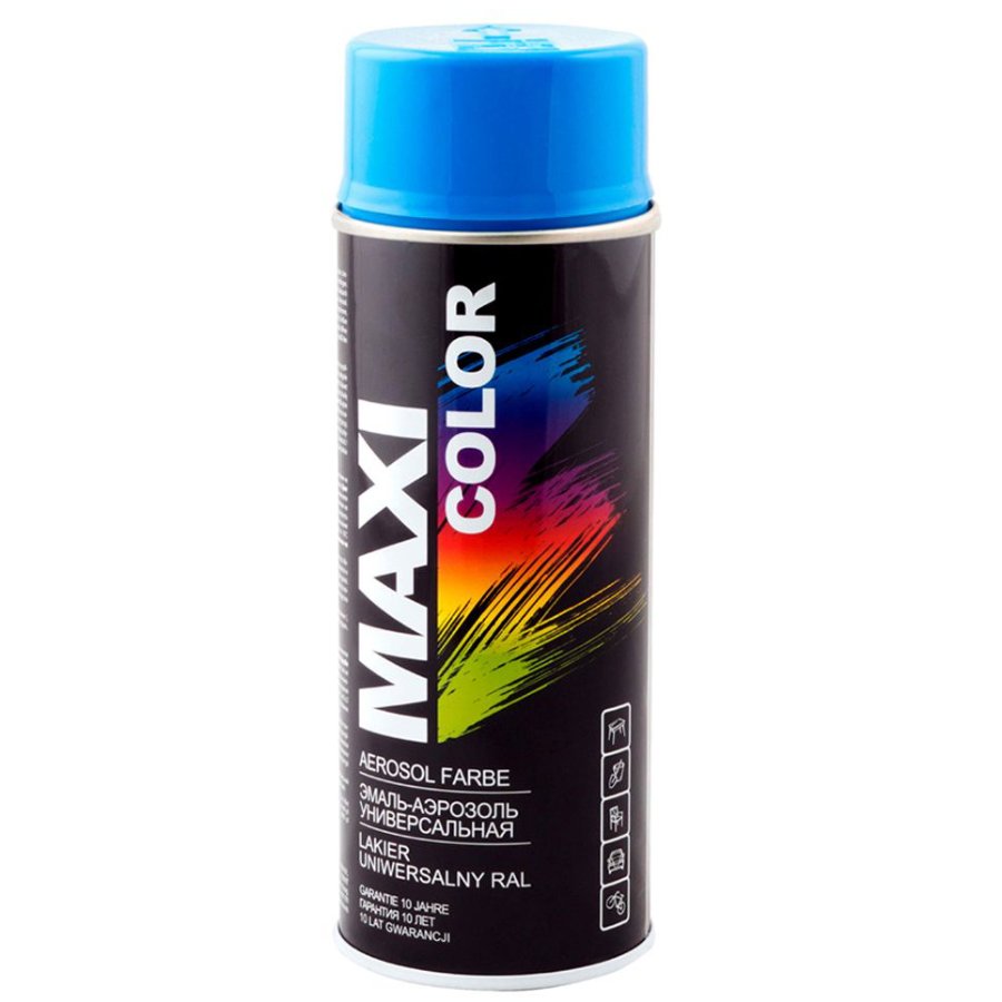 Aerosolkrasa Maxi Color RAL5015 400ml debesszila auto kopšanai