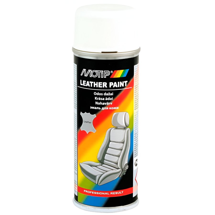 Aerosolkrasa 200ml Leather&Vinyl spray adai RAL9016 auto kopšanai