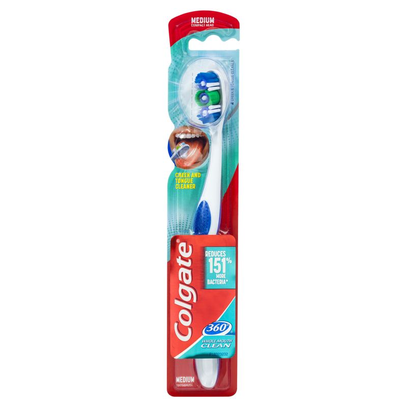 Zobu birste Colgate 360 Clean Medium kosmētika ķermenim