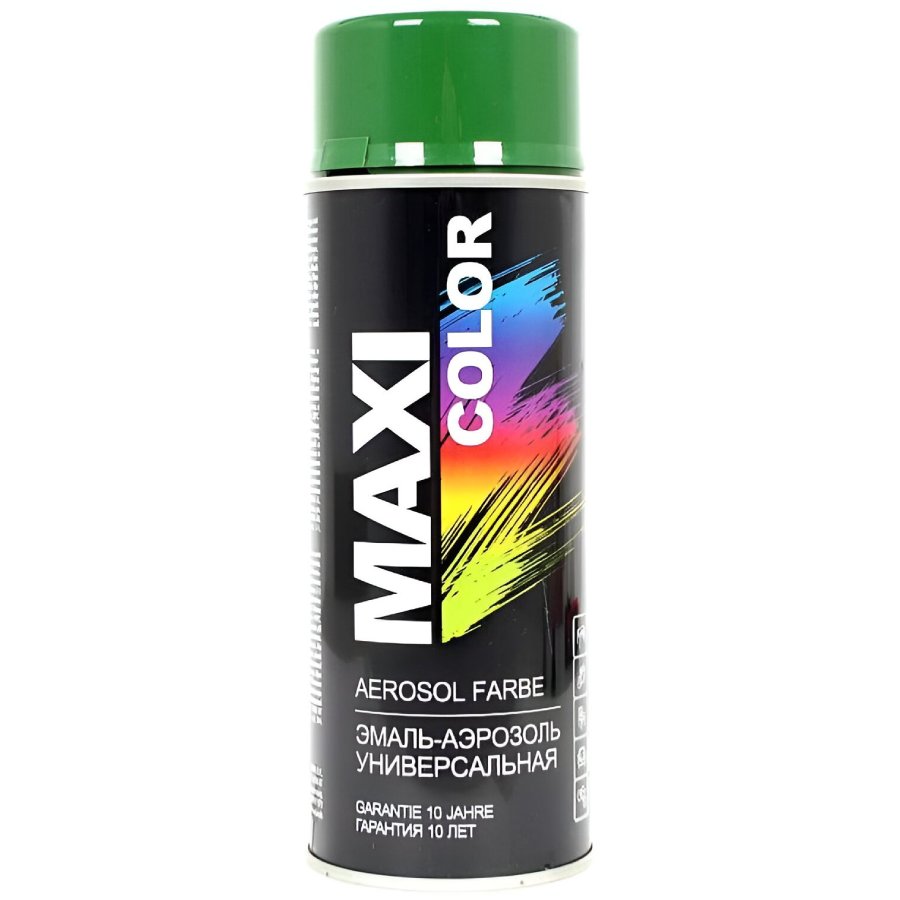 Aerosolkrasa Maxi Color RAL6002 400ml zala spidiga auto kopšanai