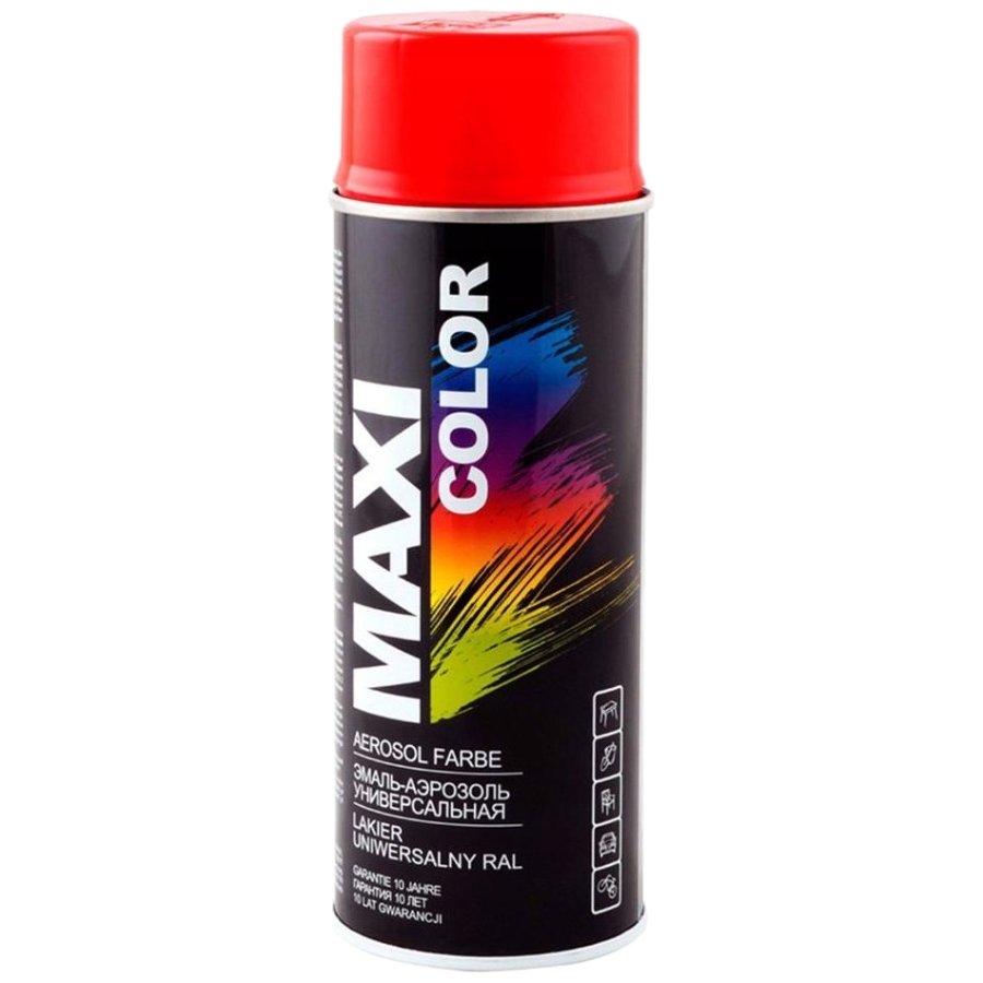 Aerosolkrasa Maxi Color RAL2002 400ml sarkanais apelsins auto kopšanai