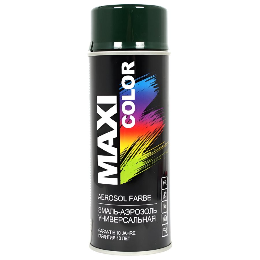 Aerosolkrasa Maxi Color RAL6009 400ml  zala auto kopšanai