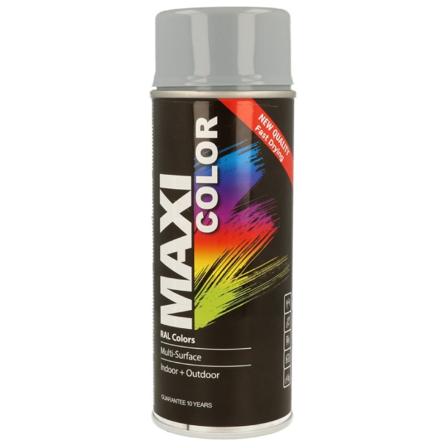 Aerosolkrasa Maxi Color RAL7001 400ml sudrabpeleka auto kopšanai