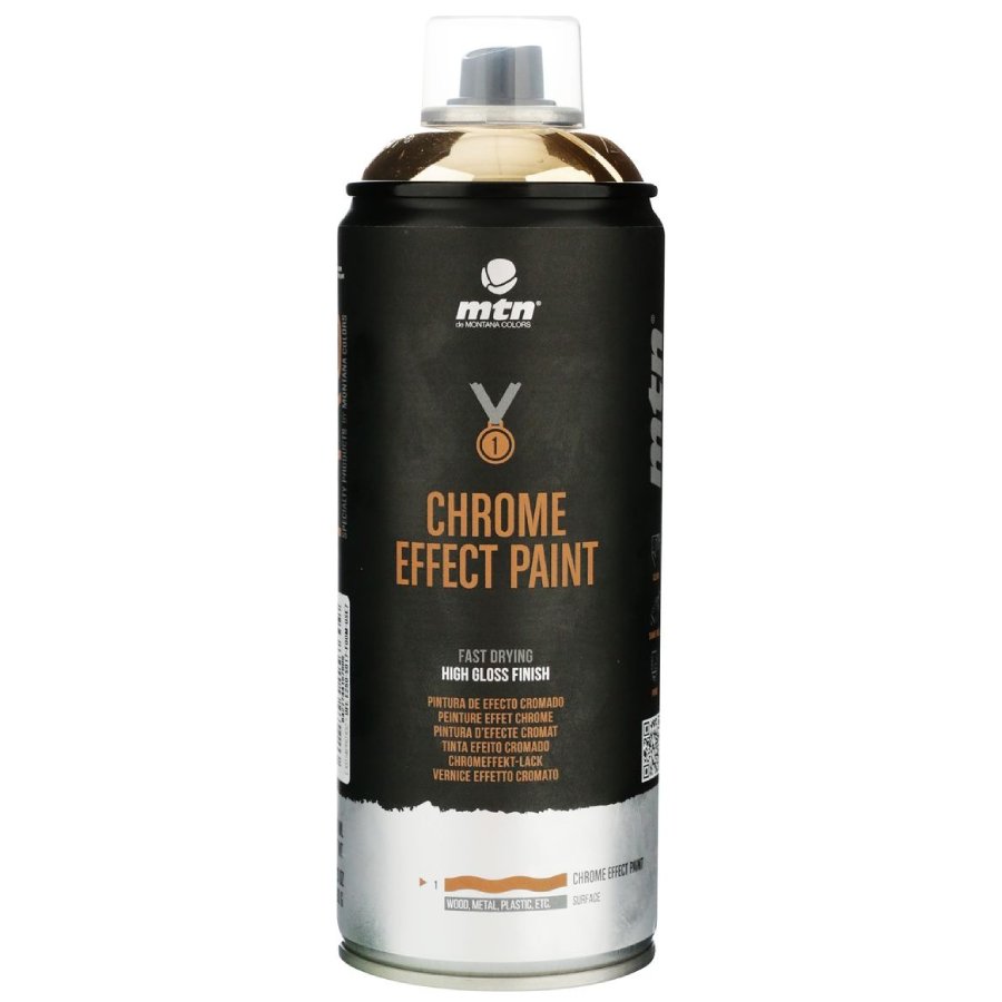 Aerosolkrasa 400ml PRO zelta hroma auto kopšanai