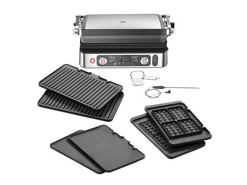 Braun 0X17900008, Stainless steel, Titanium, Stainless steel, Square, Rotary, Grate + Griddle Galda Grils