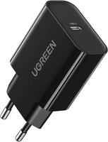 Ugreen USB wall charger Type C 20W Power Delivery black (10191) iekārtas lādētājs