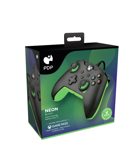 PDP Neon Black Controller Xbox Series X/S & PC spēļu konsoles gampad