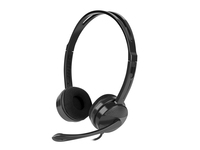 Natec Headset Canary Go Wired On-Ear Microphone Noise canceling Black (nedaudz boj. iepakoj.) austiņas