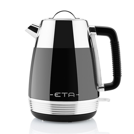 ETA Storio Kettle ETA918690020 Standard, 2150 W, 1.7 L, Stainless steel, Black, 360° rotational base 8590393255955 Elektriskā Tējkanna