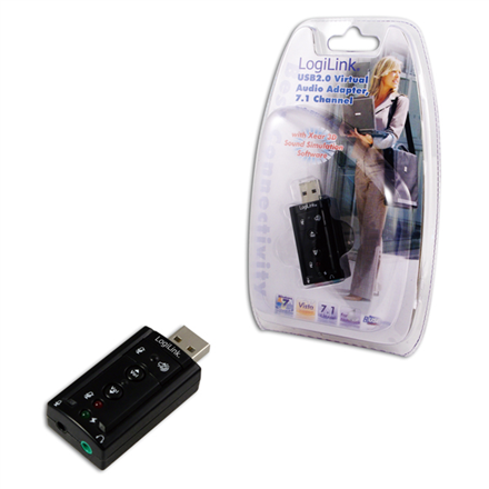 Logilink USB Audio adapter, 7.1 sound effect skaņas karte