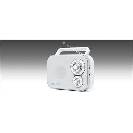 Muse Portable Radio M-051RW White, AUX in radio, radiopulksteņi