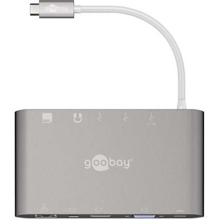 Goobay | USB-C All-in-1 Multiport Adapter | 62113 | USB Type-C 62113 (4040849621130) dock stacijas HDD adapteri