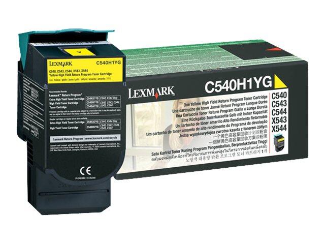 Lexmark C54x/X54x Yellow High Yield Toner cartridge (2K) for toneris