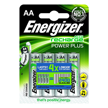 Energizer AA/HR6, 2000 mAh, Rechargeable Accu Power Plus Ni-MH, 4 pc(s) Baterija